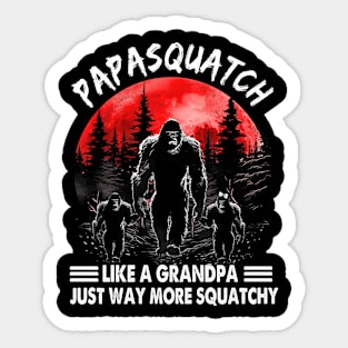 Personalized Papasquatch Like A Grandpa Just Way More Squatchy Shirt Sticker